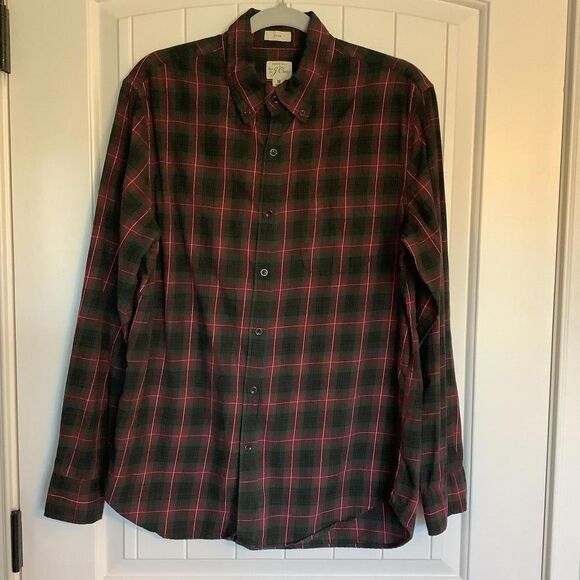 J. Crew Slim Fit Brushed Twill Check Shirt - Picture 1 of 5